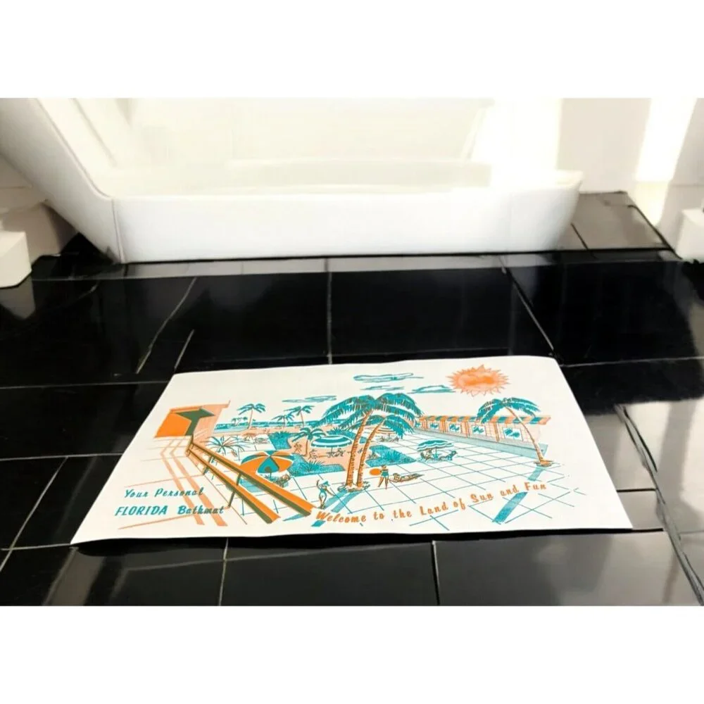 20 Vintage Paper Bathmat Bath Mat Smith-Lee Co. Florida 14 1/4